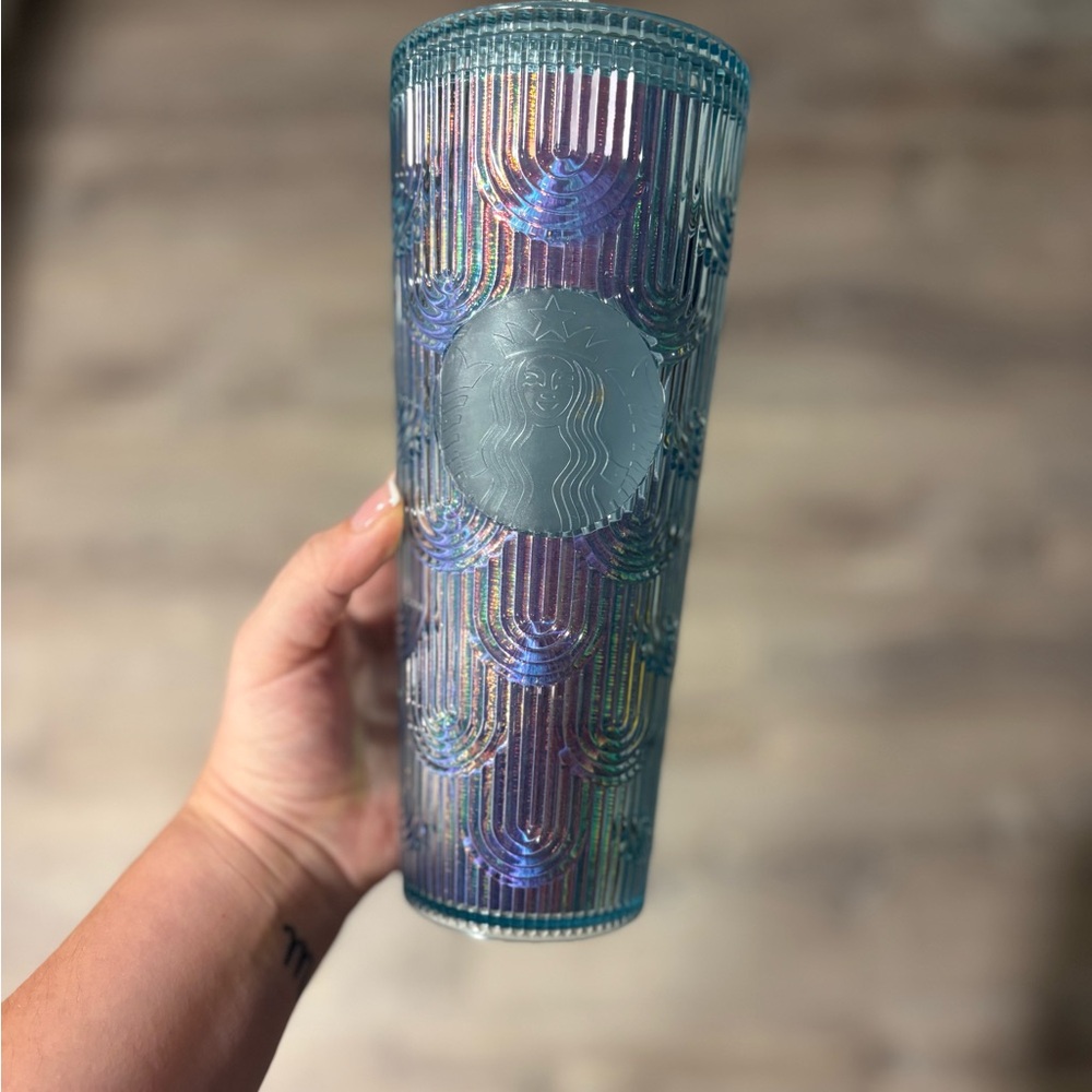 Starbucks Blue and Purple Textured Tumbler